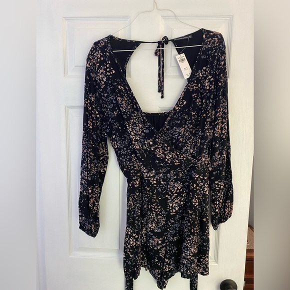A&F Long Sleeve Floral Romper - Picture 1 of 4
